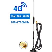Antena zewnętrzna 4G Lte 700-2700MHz 40dBi wzmacniacz sygnału Wifi antena złącze męskie SMA z 3 metrowym przedłużaczem RG58