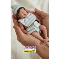 6 Inches 15cm Bebes Reborn Dolls Silicone Full Body Sleeping Twin A Lifelike Mini Reborn Doll Surprice Children Anti-Stress