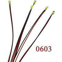 10pcs Wired SMD 0603 3V/12V Led Lamp Models Pre-soldered Micro Litz For Train Railway Landscape Lighting