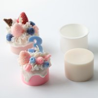 Small Cake Mold for Candle Making, Handcraft Soap Making Tool, DIY Scented Candles Silicone Mould, Crystal Epoxy Decor Mold