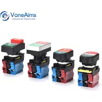 Two-button LA36M-11 two-position push button switch 1NO1NC with light Power start and stop 10A VaneAims