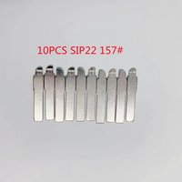Keychannel 10PCS Original SIP22 Car Key Blade 157# Flip Blank For Fiat 500 Bravo Ducato Firino Qubo Replace Flip Remote Blade