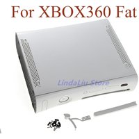 1set Housing Shell Case for XBOX 360 fat game console protective case housing shell case cover with buttons for xbox 360 phat