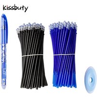 0.5mm Erasable Pen Set Blue Black Ink Gel Pen Erasable Refill Rod Washable Handle School&Office Writing Stationery Gel Ink Pen