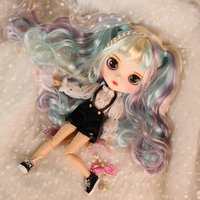 ICY DBS Blyth Doll For Series No.BL 340/1049/1017/4006 Rainbow hair Carved lips Matte face customized face Joint body 1/6 bjd