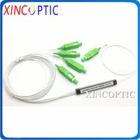 10Pcs 1x2 1x4 1x8 LC ST FC SC APC 0.5M 1.5M 1M 0.9mm Blockless FTTH Fiber Optic PLC Splitter Steel Tube Cable Coupler