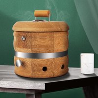 High-class Controllable Temperature Wooden Moxibustion Box Heating Acupunture Therapy Meridian Massage Wild Mugwort Moxa Stick