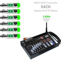 Wireless DMX Transmitter XLR Rechargeable Receiver LED Disco DJ Party Bar Stage PAR Moving Head Controller Very Convenience