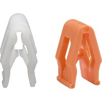 50PCS Auto Instrument Fastener Clips White Orange Fits Car Audio CD DVD Navigation Replace Dashboard Plastic Retainers