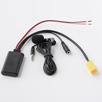 Biurlink 150CM Car Bluetooth Microphone Phone Call Handsfree Adapter Bluetooth Aux Input Audio Cable for Fiat Grande Punto