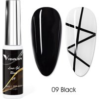 8ml VENALISA Liner Gel 21 Colors Super Brush Glitter Neon Color Painting Gel Easy Apply French Gel Nail Art Design Drawing Gel