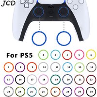 JCD 2pcs Plastic Accent Rings for PS5 Controller Chrome Accent Rings Replacement Accessories