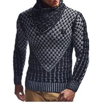 Mann Pullover Streetwear Kleidung Rollkragenpullover Männer L Xl Langarm Gestrickte Pullover Herbst Winter Weiche Warme Grundlegende