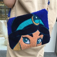 Jasmine Princess Plush Slant Cross Pack Backpack 27*17cm Adults/Children Gifts