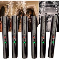 6pcs Hand Held Pyro Shooter Pyrotechnic Cold Spark Firing System Wedding Bride Surprise Creative Firework Magic Wand Decor Party