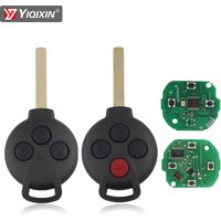 YIQIXIN For Mercedes Benz Smart Fortwo 451 MB City Roadster Remote Car Key 3/4 Button 315/433Mhz 7941 ID46 Chip Keyless Entry