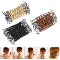 18/24/30 pièces bandes de cheveux élastiques pour femmes crochets de gomme accessoires de cheveux attaches de cheveux outils de coiffure support bandes élastiques