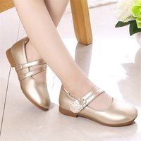 Prinzessin Mädchen Schuhe Kinder Lederschuhe für mittelgroße Mädchen Kinder Casual Flats Blumen Blumen Schuhe für Hochzeit Geburtstag Show