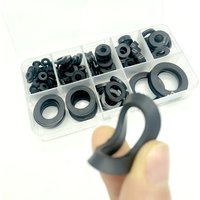 8 Sizes Black Insulation Sealing Ring Rubber Flat Washer Gasket Assortment Kit M3 M4 M5 M6 M8 M10 M15 M20 Home Improvement