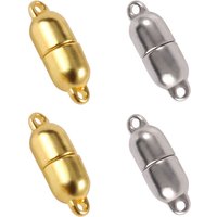 10pcs Stainless Steel Gold Silver Color Strong Magnetic Clasps For Bracelet Making Magnet Converter DIY Jewelry Accessories