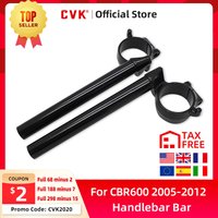 48mm Motorcycle 7/8" Clip-On Handlebars For Honda CBR600RR CBR 600 RR CBR600 RR F5 2003 2005 2006 2007 2008 2009 2010 2011 2012 image 4