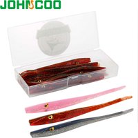 JOHNCOO Fishing Lure Soft Wrom 10pcs 125mm 3.8g Pesca Fishing Soft Lures Silicone Bait Wobblers Leurre Souple Slug lure