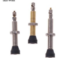 1PC Bicycle Presta Valve For Road MTB Bicycle Tubeless Valve Tires Brass Core Alloy Stem Tubeless Sealant Compatible