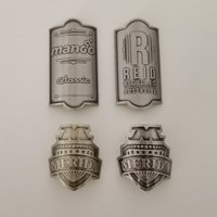 Vintage Bike Label Bicycle Metal Label Accessories Waterproof BMX Decorative Sticker