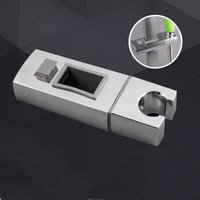 Universal 18x30 mm Shower Rail Bracket : Durable Adjustable Chrome Slider Holder for Bathroom Handheld Shower Replacement Parts