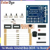 16 Music Sound Box BOX-16 Board 16-Tone Electronic Module DIY Kit Parts Components Soldering Practice Learning Kits