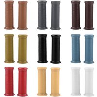 Universal 7/8 22mm Soft Rubber Moto Handlebar Retro Brown Black Blue Part Motorbike Hand Grip Bar Gel Motorcycle Grip Cafe Racer