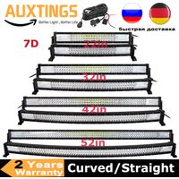 Curved/Straight 22 32 42 52inch 675W 540W Led Light Bar Driving Lights 7D 3-Rows Offroad Truck SUV ATV Tractor Car Boat image 4