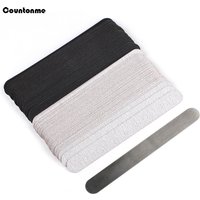 50Pcs Removable Buffer Pads Strips 100/180/240 With Metal Handle Nail Art Files Calluses Remover Double-sided Replacement Files