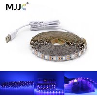 5V UV LED Strip Light 1M 2M 3M SMD 5050 395-405nm Ultraviolet Ray Backlight USB Powered LED Tape Lamp for DJ Fluorescence Party
