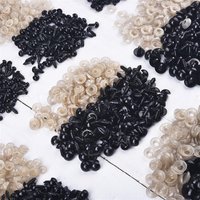 100 stücke 5-8mm Augapfel Puppe Zubehör Schwarz Kunststoff Plüsch Sicherheit Augen Amigurumi Für Spielzeug 5mm 8mm DIY Lustige Spielzeug Augen Tier