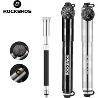 ROCKBROS Bicycle Pump 160psi Hand Air Pump Hose Pressure AV/FV Ultralight Portable Inflater Cycling Accessories Bike Pump
