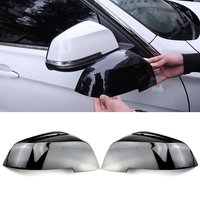 2 pièces de cache de rétroviseur noir carbone pour BMW Série 1 2 3 4 X M 220i 328i 420i F20 F21 F22 F23 F30 F32 F33 F36 X1
