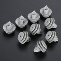 25Pcs Car Plastic Interior Attaching The Door Card Panel Grey Trim Clips Fastener 91560-slj-j01 for Honda Civic CR-V Accord Jazz