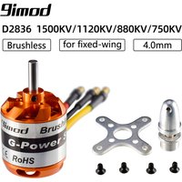 9imod D2836 1500KV/1120KV/880KV/750KV 4.0mm Brushless Outrunner Motor 2-4S For RC Mini Multicopters RC Plane Fixed-wing Aircraft