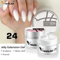 VENALISA Clear Color Extension Gel Pearl Glittle Gel Canni Supply Camouflage Fasting Jelly Nail Gel Self Leveling Acrylic Gel