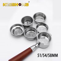 Panier de filtre à café 51mm 54mm 58mm, tasse propre, remplacement Non pressurisé pour accessoires de porte-filtre E61 Delonghi Breville
