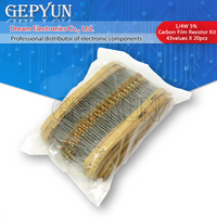 860pcs/lot Carbon Film Resistor Kit 1/4W 5% resistors assorted kit set 43values*20pcs Resistance 1R - 1M Ohm 0.25W resistor pack