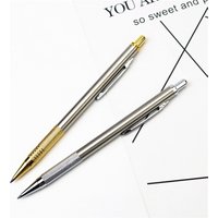 2.0 Metal Mechanical Pencil Student Drawing and Writing Pen Free Eraser5 Pencil Leads and Sharpener