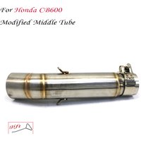Motorcycle Exhaust Escape Modified Middle Tube Link Pipe Withtout Muffler For Honda CB600 CB600F Variation Hornet 600