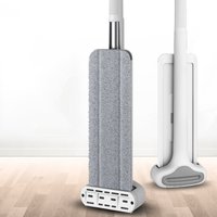 Serpillère Magique pour Nettoyer les Sols, Nettoyeur de Sols, Serpillère Plate Rotative avec Seau, Nettoyage Facile de la Maison, Nettoyage Domestique 360° ° Rotation avec