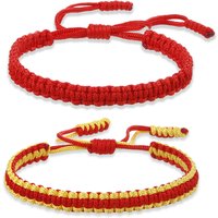 Braided Red String Bracelets & Bangles Tibetan Buddhist Adjustable Knot Handmade Bracelet Wrist Jewelry Gifts For Love Good Luck