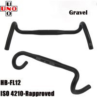 UNO HB-FL12 Road Gravel Bicycle Bent Bar Aluminum Alloy Racing Bike Drop Handlebar 31.8*400/420/440/460mm Bicycle Accessories