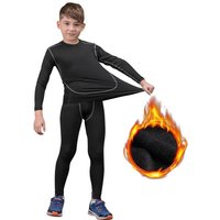 New Boys Thermal Underwear Set Children Plus Velvet Winter Warm Thermo Underwear Masculino Long Johns Girls Lucky Johns Fitness