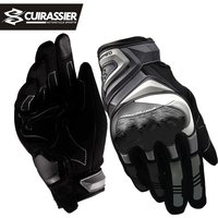 Gants de moto avec protection anti-chocs au dos pour une meilleure sécurité. Conception d'écran tactile sur les doigts pour une utilisation flexible des appareils électroniques. Haute visibilité