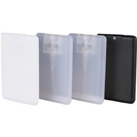 2 Stück 20 ml weiß klar schwarz leere Kunststoff PP Taschenparfümflasche 20CC Kreditkarte Nebelsprüher Duftzerstäuber
